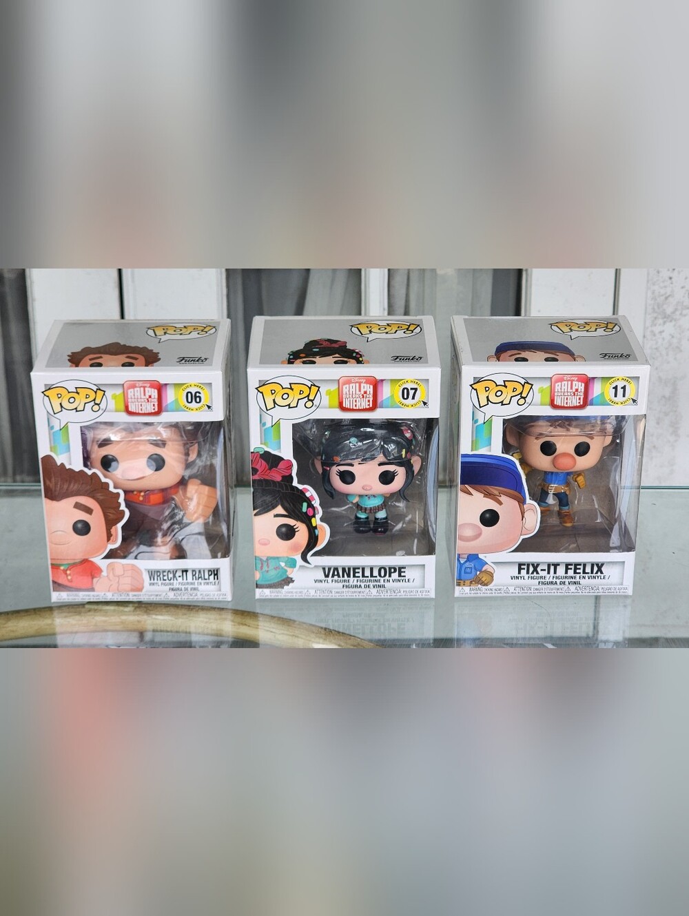 Wreck It Ralph; Ralph Breaks The Internet Funkos, Ralph, Fix It Felix, Vanellope